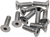 Drag Specialties - 5/16X18X1" Chrome Flat Head - Countersunk Socket-Head Bolts - MPB579