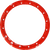 Raceline Wheels - 15" Red Bl Ring 16 Hole For Podium 10mm - RBL-15R-A93-RING-16