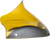 Klock Werks - Windshield Flare Fltr 8" Yellow - KWW-01-0690