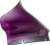 Klock Werks - Windshield Flare Fltr 9" Sport Purple - KWW-01-0673