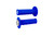 Odi - Atv Half Waffle V2.1 Grip Bright Blue/silver - J33HWU-S
