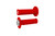 Odi - Atv Half Waffle V2.1 Grip Bright Red/silver - J33HWR-S