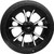 Coastal Moto - Wheel Rear Largo 3d Trike W/tire Black Cut 18" - PKG-LGO-187T-BC