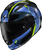 Scorpion Exo - Ryzer Full-face Helmet Switch Blue/hi-viz Md - RYZ-1204