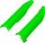Ufo - Fork Covers Kxf Green - KA04701#026