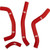 Moose Racing - Radiator Hose Kit  Red - HON-116-RD
