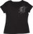 Moose Racing - Tee Wmn Flourish Script Black Lg - 3031-4286