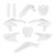 Polisport Replica Plastic Kit,full Kit Yamaha White - 91350 Polisport Replica Plastic Kit,full Kit Yamaha White - 91350