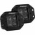 Rigid Industries D-Series Pro Spot Diffused Midnight Flush Mount (Pair) - 212513BLK