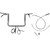 Fat Baggers Inc. - H-bar Ez Install Wired 1.50" Flat Top Chr 12" Flhx, Se - 649012