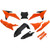 Ufo - Body Kit Sx/sxf Black/orange/black - KTKIT532F@333