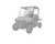 Polaris Ranger Mid-Size Lock & Ride Full Windshield - Hard Coat Poly