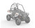 Polaris Ace Lock & Ride Rear Panel - Poly