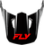Fly Racing - Kinetic Verdict Helmet Visor Black/red/white Md/lg - 73-8721VM