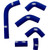 Moose Offroad - Radiator Hose Kit Blue - KAW-103-BU Moose Offroad - Radiator Hose Kit Blue - KAW-103-BU