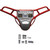Ravek - Front Bumper & Skid Plate W/amber Lights Rzr Red Ravek - 64-317RDLA