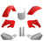 Polisport - Polisport Replica Plastic Kit,full Kit Honda Oem Color - 91508