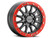 Raceline Wheels - Raceline Alpha Gunmetal W/red Ring 15x7 5x114.3 +25 - A14GR-57012+25
