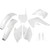 Ufo - Body Kit Kx250f 04-05 White - KAKIT203F@047
