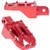 Thrashin Supply Co. - Footpegs Aggressor Rear M8 Softail Red - TSC-2022-2-SR