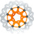 Gbrakes - Brake Rotor Front Wave Floating Orange - GBDU020