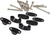 Rfx - Handlebar Riser Kit 1 1/8" Black 25mm/30mm/35mm/40mm - FXHM 90128 55BK