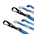 Rfx - 1.0 Tie Downs Soft Loop & Carabiner Light Blue/black - FXTD 30000 55GB