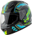 Gmax - Gm-49y Charge Helmet Black/blue/green Ys - G14911050