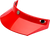 Biltwell - Moto 3-Snap Visor - Red - 3-Snap Moto Helmet Visor - 2002-563 Biltwell - Moto 3-Snap Visor - Red - 3-Snap Moto Helmet Visor - 2002-563
