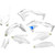 Cycra - Plastic Kit Pf Kx450 Wh - 1CYC-9318-42