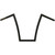 Todd's Cycle - Handlebar 1"strip 14"flbk - 0601-2549