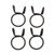 All Balls Racing - Fuel Star Clamp Refill Kit - 4 And Type Clamps 11.7mm I.d. - FS00052