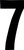 Dirt Digits - #7 7" White Extreme Digits 3/pk