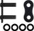 Rk Excel - Master Link 520maxo Black Rivet M/l