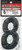 Dirt Digits - #8 6" Black Super X Digits 3/pk