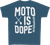 Dbk - Moto Is Dope Youth Tee Lagoon Blue Ym