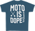 Dbk - Moto Is Dope Youth Tee Lagoon Blue Yx