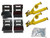<p>UTV Wheel Chock Kit</p><p>4500 lbs. rated</p><br><p>Includes:</p><p>(4) Chocks w/ E-Track slotting</p><p>(2) 2"x2.8M E-Track Ratchet Straps</p><p></p><p>(24) M6x60mm Bolts</p><p>(24) Nylon Nuts</p>(24) M6 Washers<p></p>