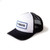 <p><font size="3">White/Black</font></p><p><font size="3">Curved-bill Snap-back Trucker Hat</font></p><p><font size="3">65% Polyester 35% Cotton 6 panel</font></p><p><font size="3">Front woven patch</font></p><p><font size="3">Official Yamaha licensed apparel</font></p>