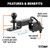 Honda Pioneer/Talon Towing Starter Kit With 2" Shank and 2" Trailer Ball - Curt