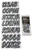 Can-Am Boat Lettering Silver/Black 3"³ Registration Kit - Hardline