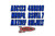 Kawasaki Boat Lettering Blue/Black 3 Registration Kit - Hardline