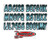 Kawasaki Boat Lettering Bluejay/Black 3 Registration Kit - Hardline