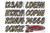 Kawasaki Boat Lettering Brown/Black 3 Registration Kit - Hardline