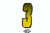 Kawasaki Boat Lettering Yellow/Black 3 Registration Kit - Hardline
