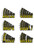 Kawasaki Boat Lettering Yellow/Black 3 Registration Kit - Hardline