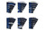 Kawasaki Factory Matched Blue/Black 3 Registration Kit - Hardline