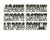 Polaris Ranger Boat Lettering White/Black 3"³ Registration Kit - Hardline