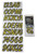 Polaris RZR Boat Lettering Yellow/Black 3"³ Registration Kit - Hardline
