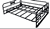 Polaris Ranger 400/500/570/800 Bed Rail Shelf - Hornet